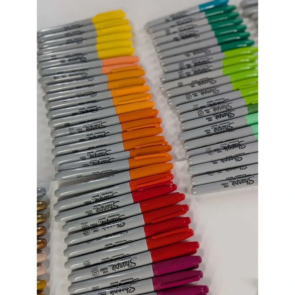 HUGE TESTED SHARPIE LOT🌈Permanent Marker Ultra&Fine Point Metallics Neon Pastel